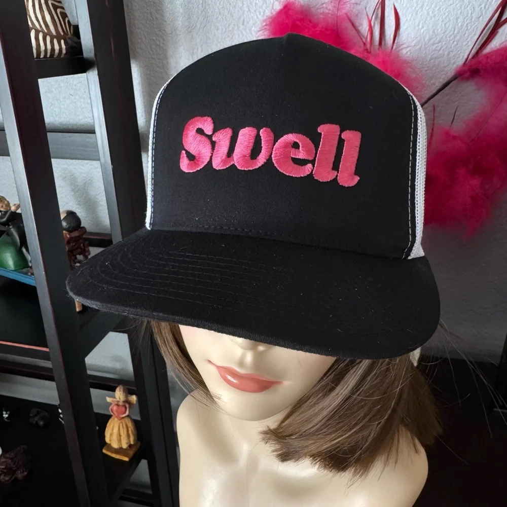 Swell Black and Pink Women's Trucker Cap